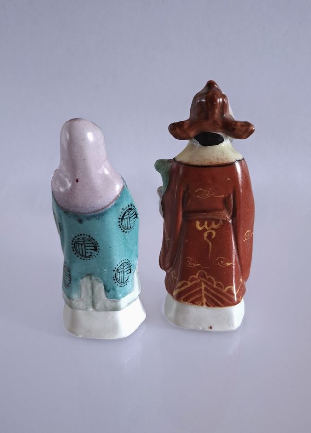 Dos figuras de dioses chinos Sanxing