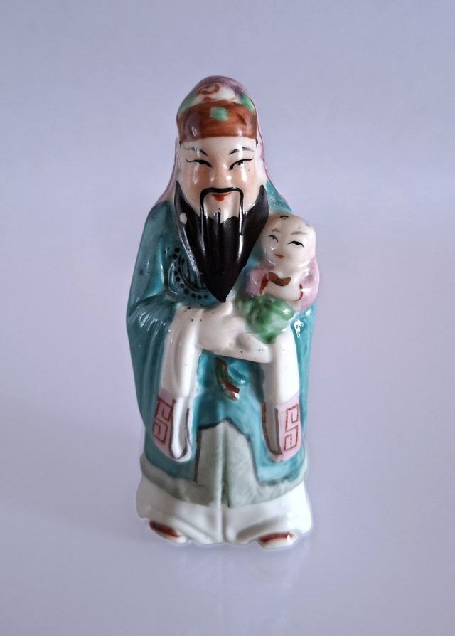 Dos figuras de dioses chinos Sanxing