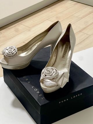 Zapatos de Novia Pura López Talla 40