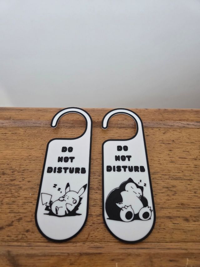 Do not disturb pokemon pikachu and snorlax