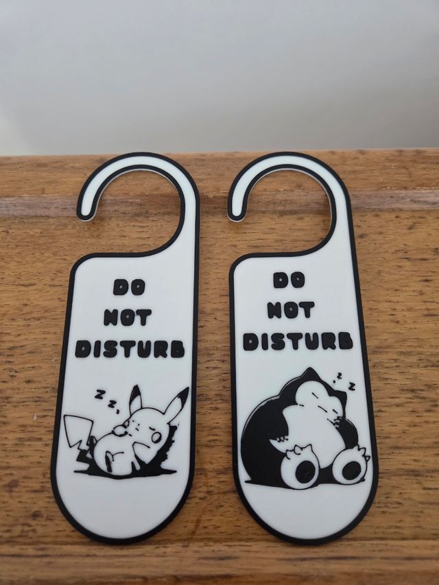 Do not disturb pokemon pikachu and snorlax