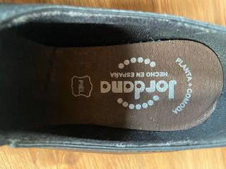 Zapatos de tacón de piel negros talla 37