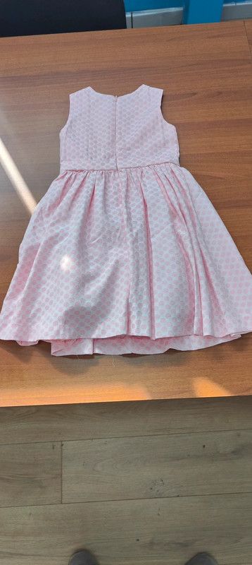 Vestito bambina rosa con pois