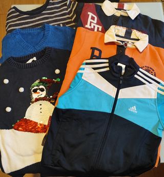Lote 6 jerseys niño 7 años