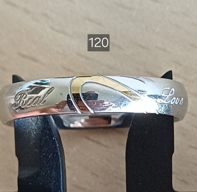 Anello in acciaio Real love