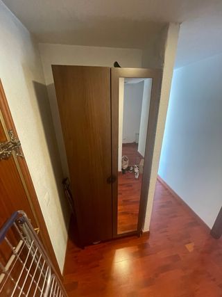 Armario recibidor madera con espejo