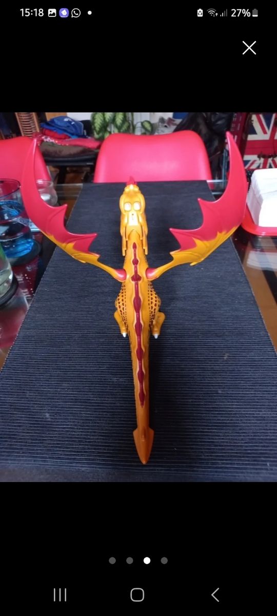 Dragón Playmobil Naranja y Rojo