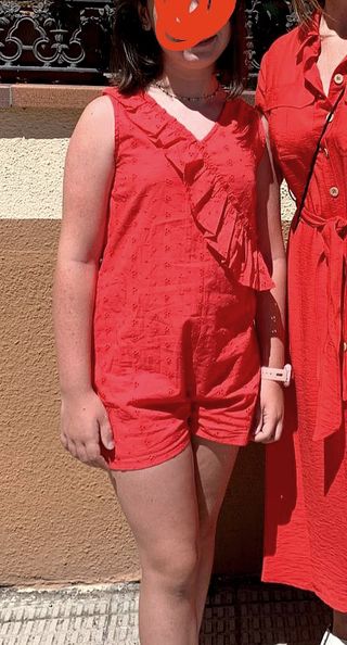 Mono corto rojo Lanidor 12 años