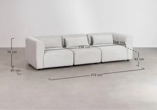 Sofá Pana fina beige nuevo 