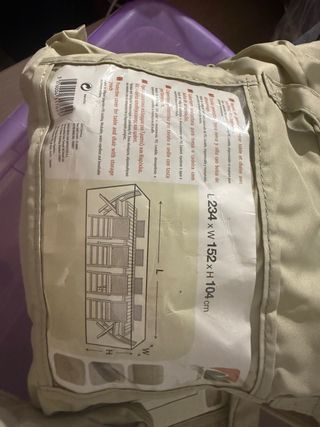 Funda protectora mesa y sillas de exterior