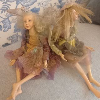 Coppia fatine artigianali