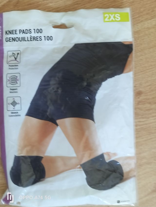 Rodilleras Domyos Ballet Negras Talla 2XS