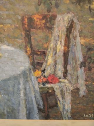 Litografía Escena de jardín