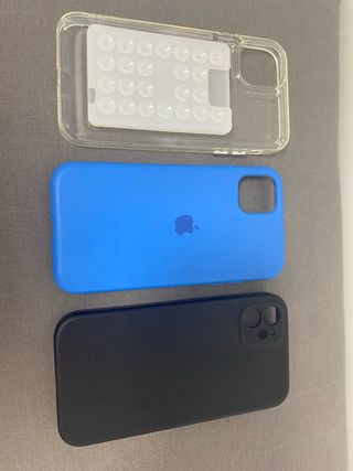 Funda iPhone 11 Azul , Negra ,Transparente