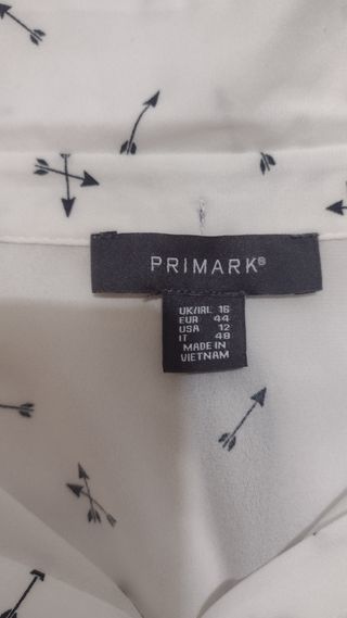 Camisa nueva blanca estamapada