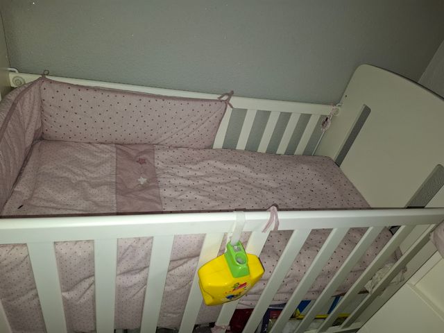 Cuna + Cambiador + Mueble Cajonera+ Colchón+Regalo