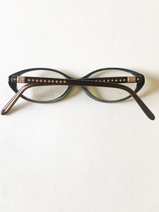 3-008-Montatura ESCADA ovali marroni nuovi 90