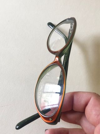 3-008-Montatura ESCADA ovali marroni nuovi 90