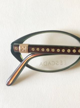 3-008-Montatura ESCADA ovali marroni nuovi 90