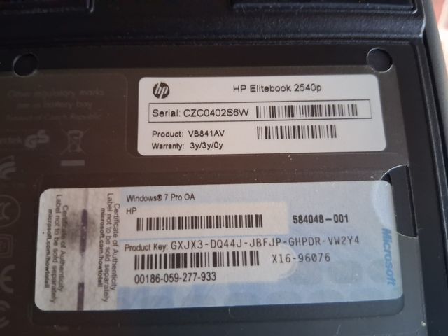 Computer portatile HP EliteBook 2540P