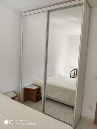 OFERTA MUDANZA Armario madera blanco con espejo