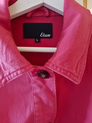 Cazadora vaquera Etam roja talla L