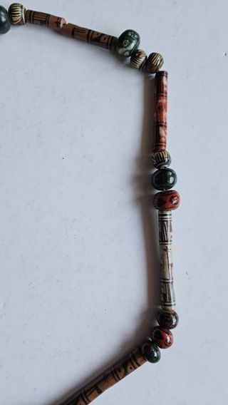 Collar étnico vintage de semillas