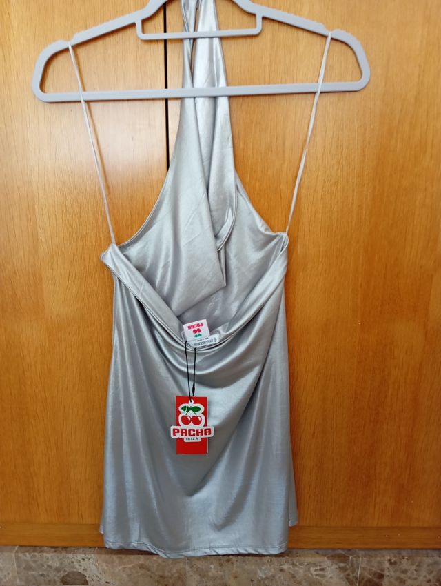 Vestido de verano Pacha plateado