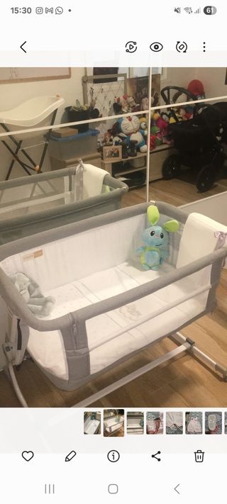 Minicuna colecho BabySide Jané