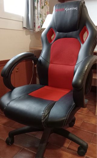 Sillón Gamer Mars Gaming Negro/Rojo