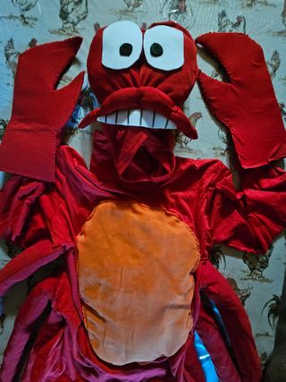Costume Carnevale Sebastian Granchio La Sirenetta
