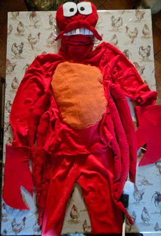 Costume Carnevale Sebastian Granchio La Sirenetta