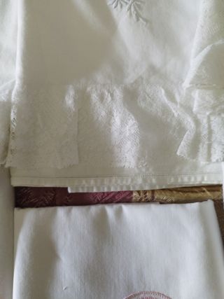 Lote Fundas Almohada Antiguas Bordadas