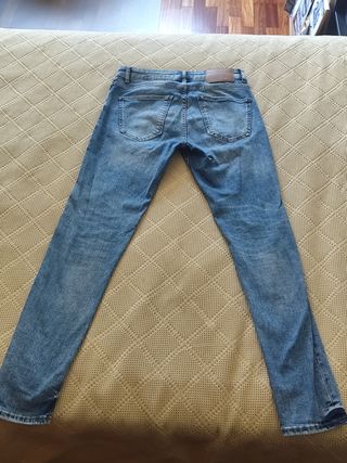 Pantalón Azul Skinny Hombre