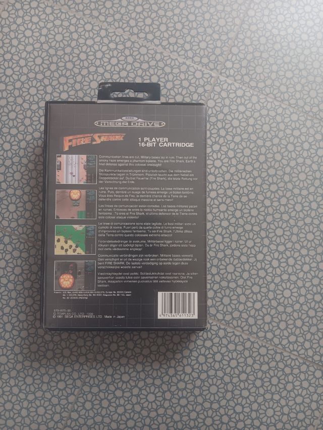 Fire Shark Mega Drive Sega 