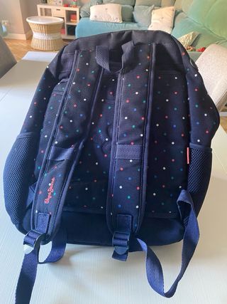 Mochila Pepe Jeans azul con lunares