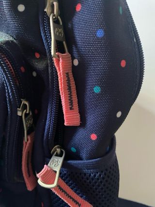 Mochila Pepe Jeans azul con lunares
