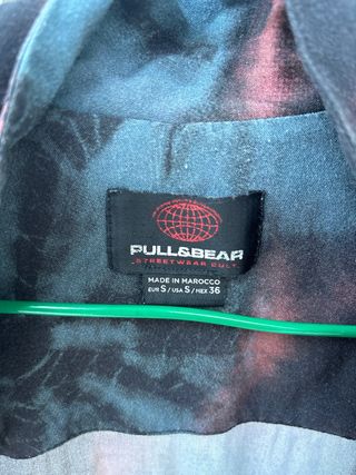 Camisa corta negra Tie-Dye