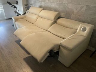 Divano elettrico a 3 posti beige URGENTE