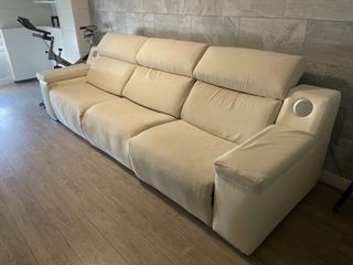 Divano elettrico a 3 posti beige URGENTE