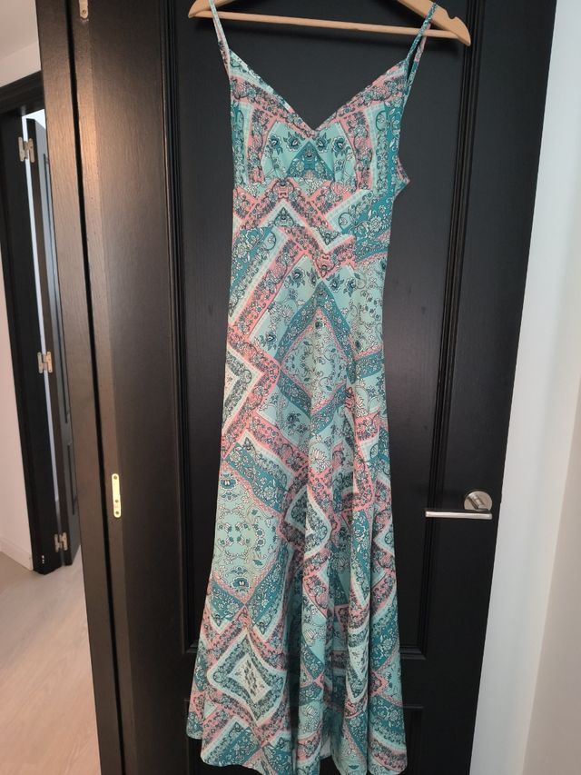 Vestido largo estampado S