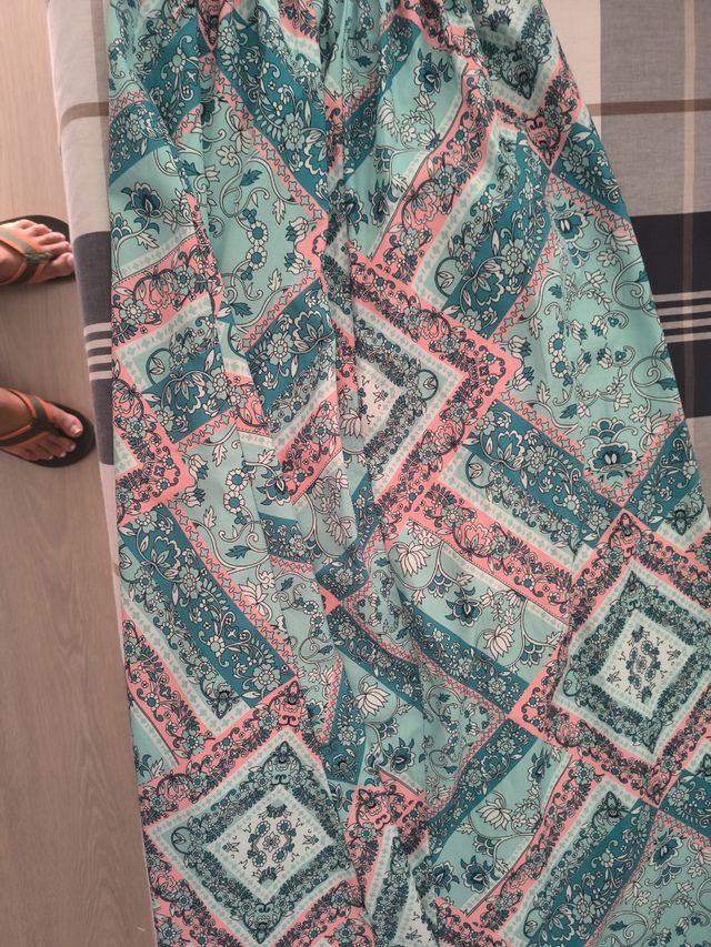 Vestido largo estampado S