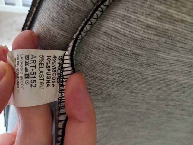 Cappotto nero con maniche a 3/4