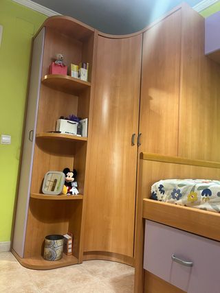Dormitorio completo madera