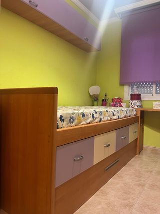 Dormitorio completo madera
