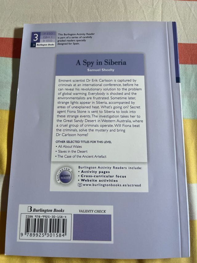 Spy In Siberia 3ºeso Activity Readers