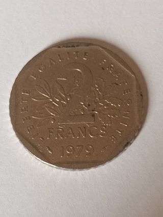 2 Franchi 1979 Moneta Francese