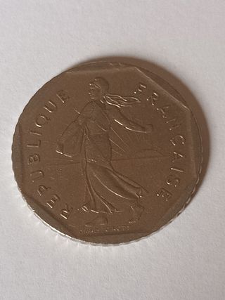 2 Franchi 1979 Moneta Francese