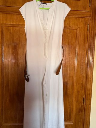 Mono blanco mujer Zara