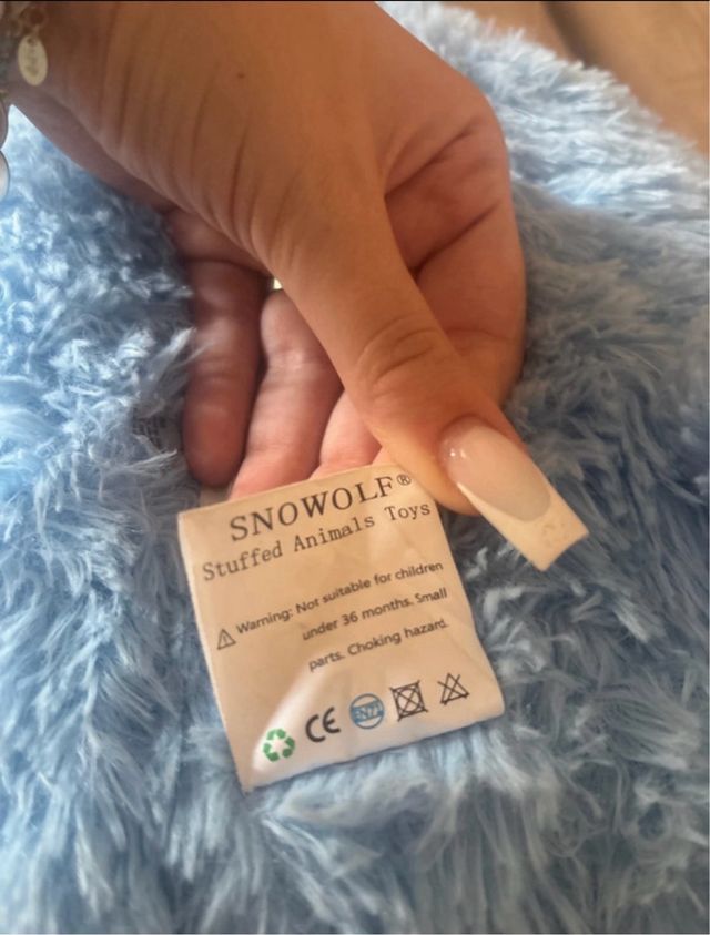 Orso di peluche azzurro